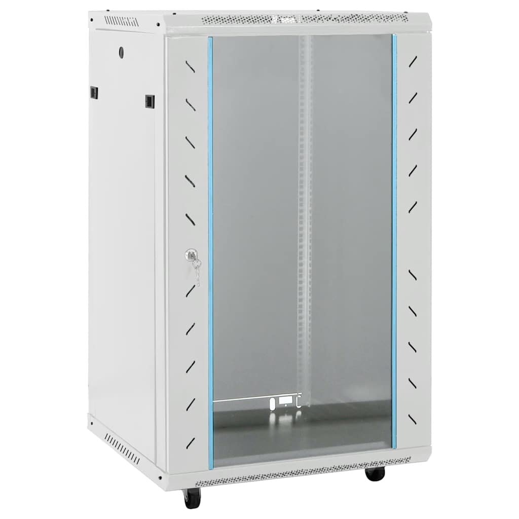 vidaXL 18U Сървърен шкаф с въртящи се крака 19" IP20 60x60x100 см