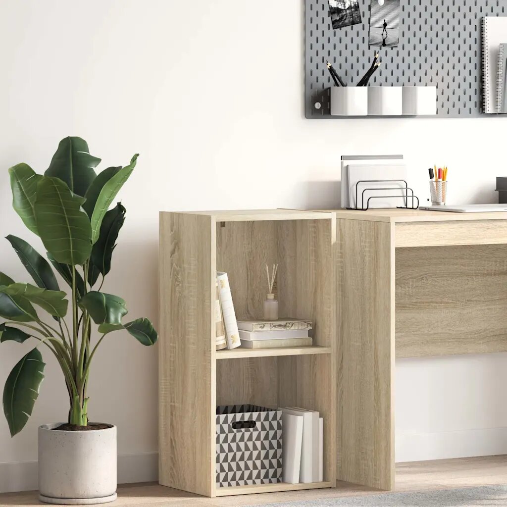 vidaXL 2-етажна библиотека дъб сонома 40x30x765 см инженерно дърво