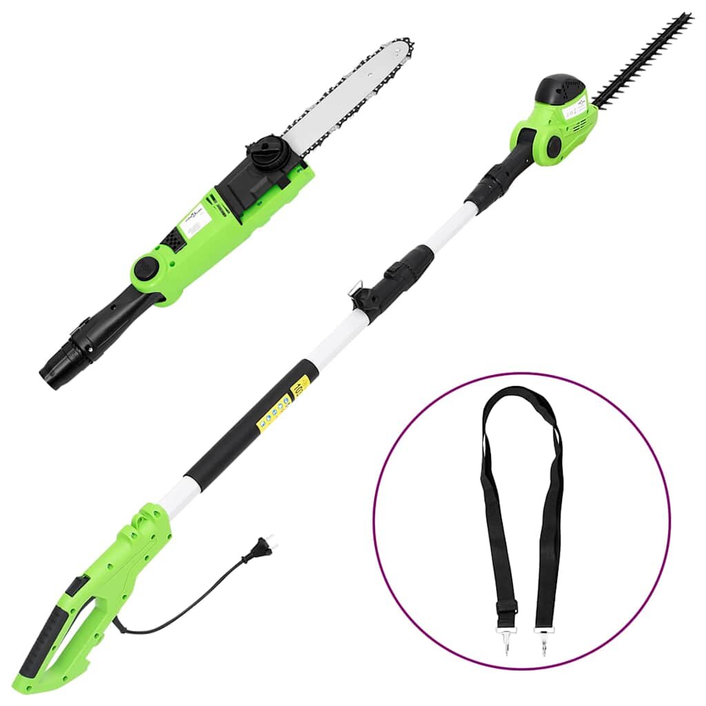 vidaXL 2-в-1 телескопичен трион/храсторез 25/41 см 710/550 W