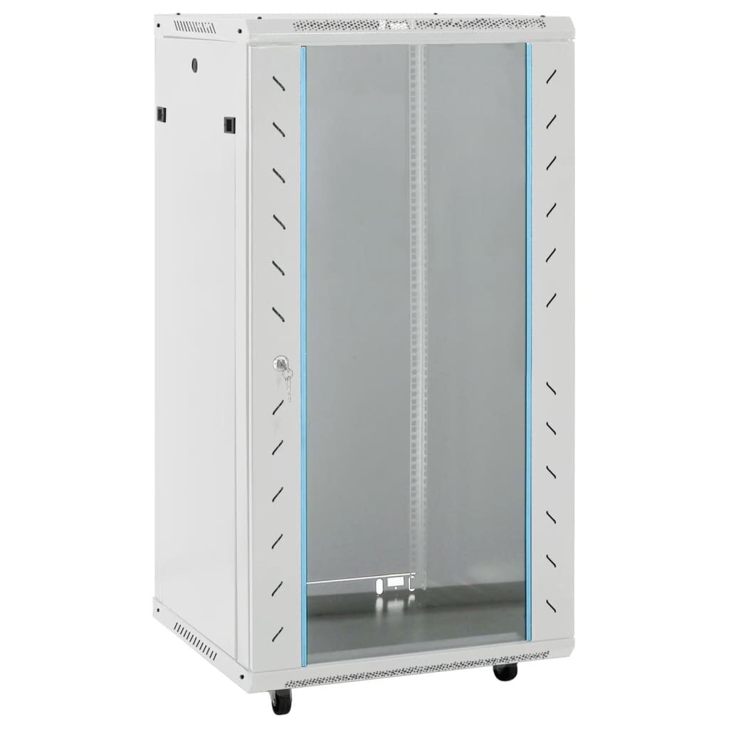 vidaXL 22U сървърен шкаф 19" IP20 сив 60x60x120 см