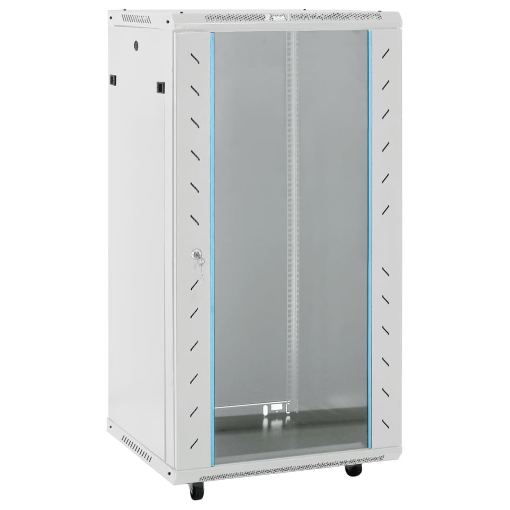 vidaXL 22U Сървърен шкаф с въртящи се крака 19" IP20 60x60x120 см