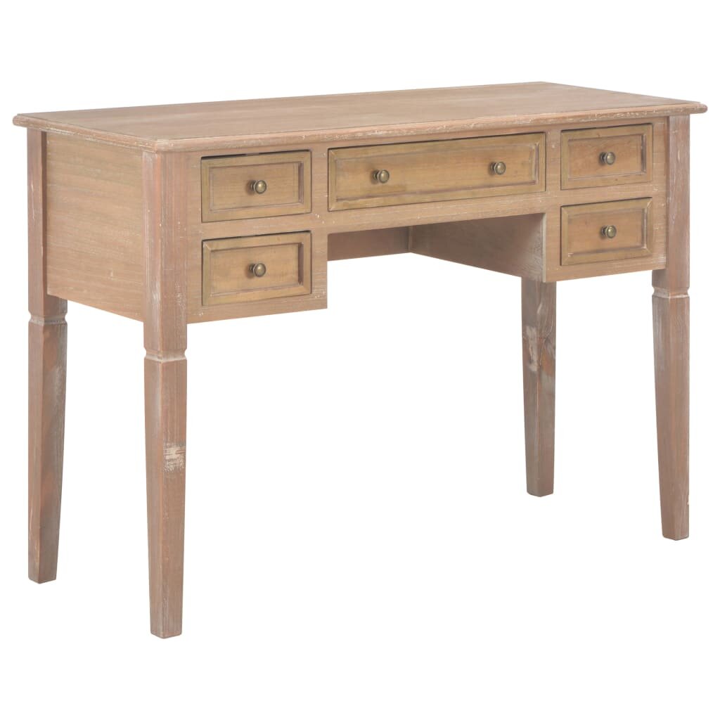 vidaXL 280072 Writing Desk Brown 1095x45x775 cm Wood