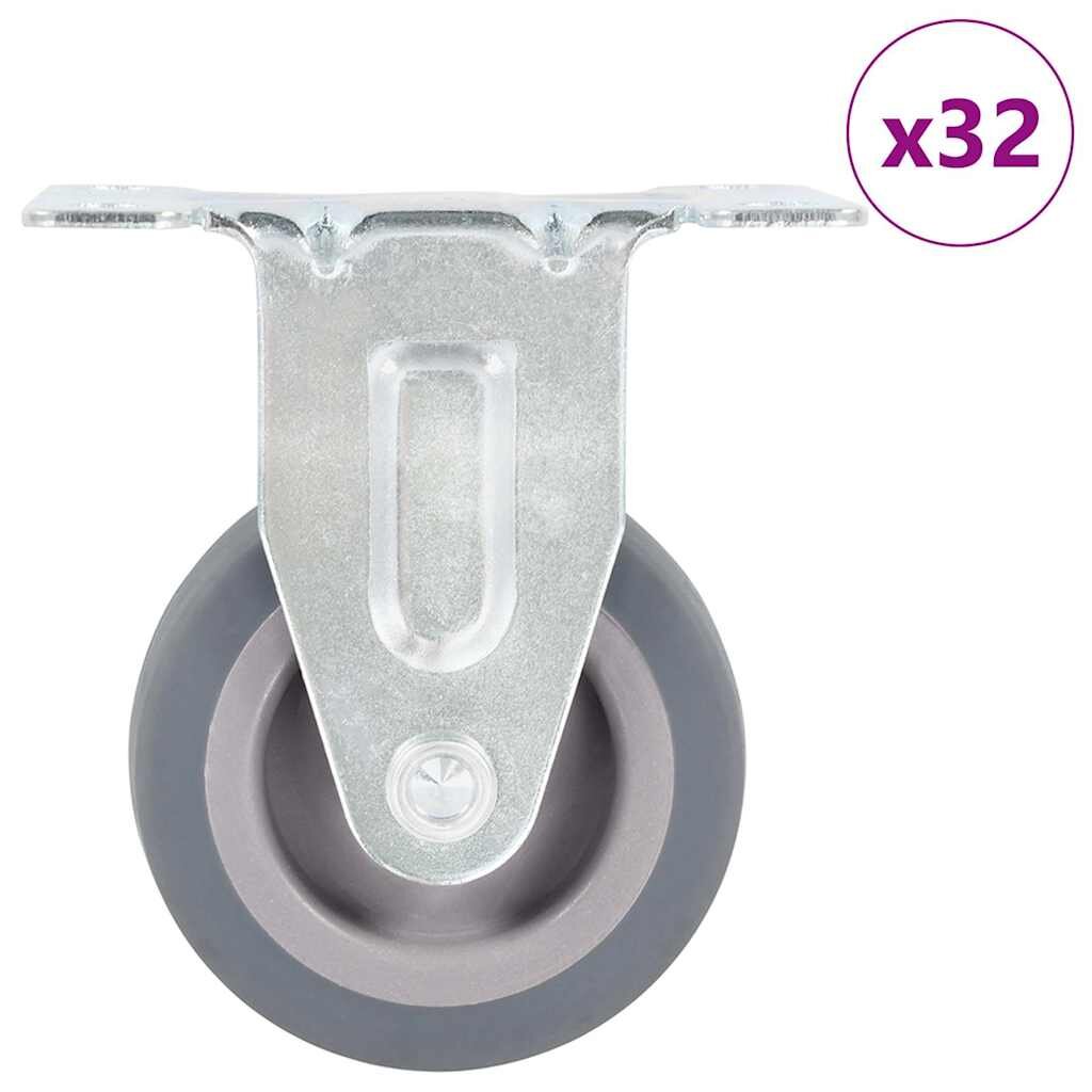 vidaXL 32 бр. Фиксирани колелца 50 мм