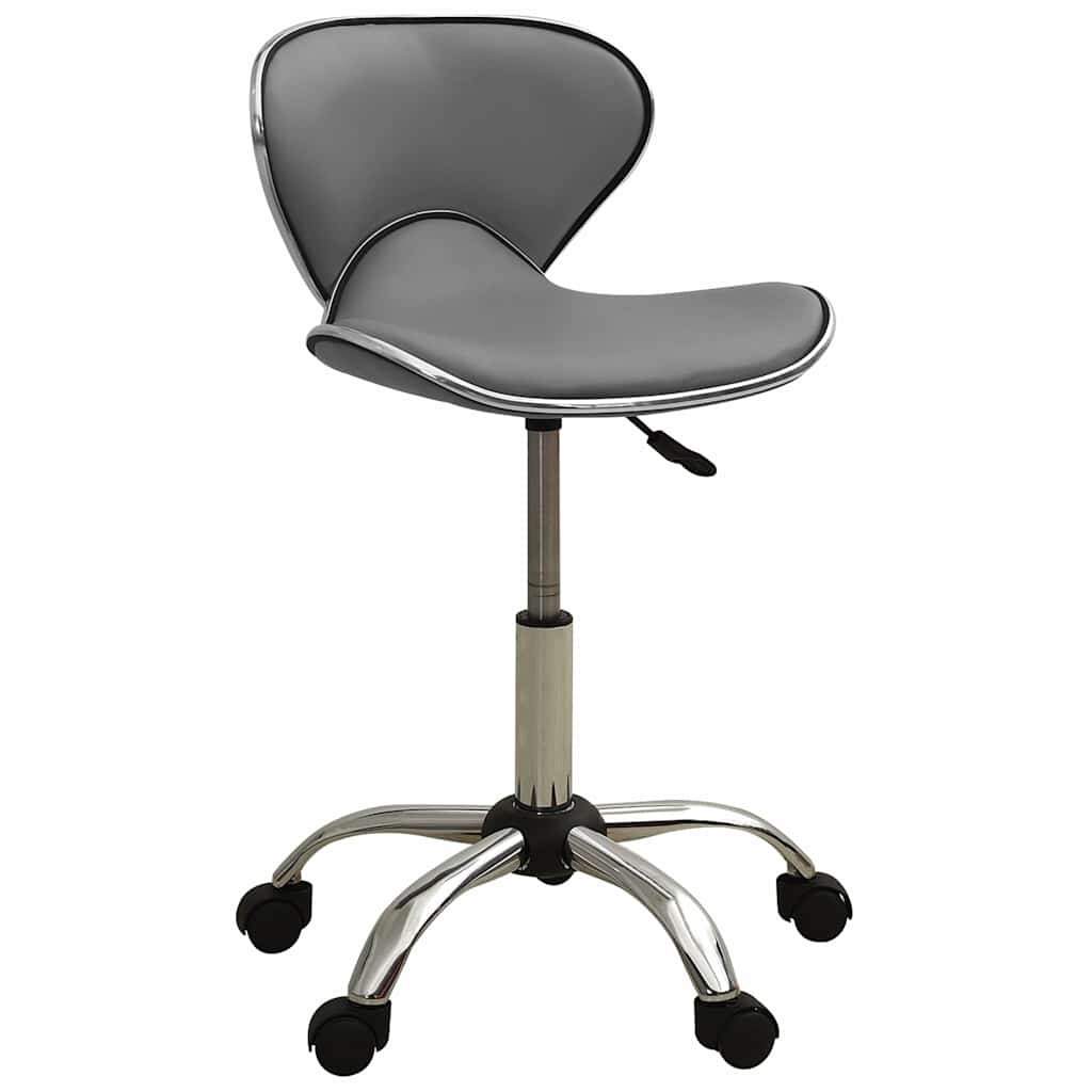 vidaXL 323678 Salon Spa Stool Grey Faux Leather