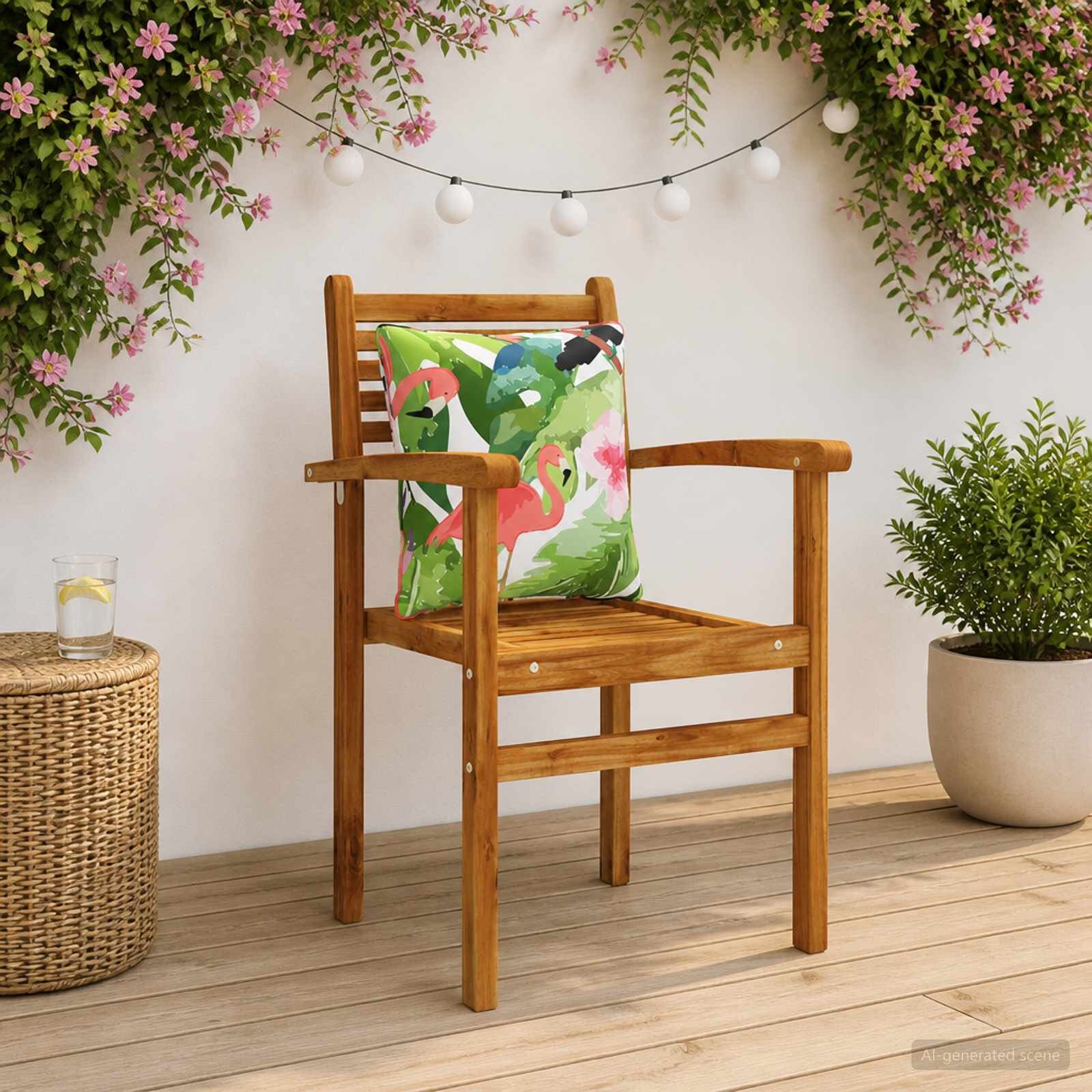 vidaXL 4-частова задна възглавница PUTTEN 4 pcs 100% полиестер