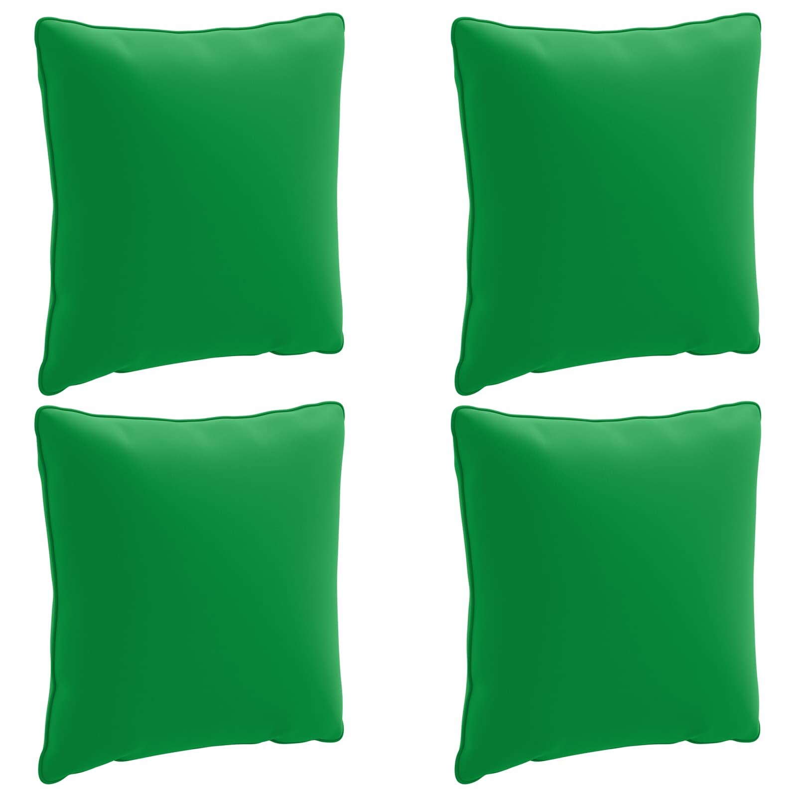 vidaXL 4-частова задна възглавница PUTTEN 4 pcs 100% полиестер Зелено