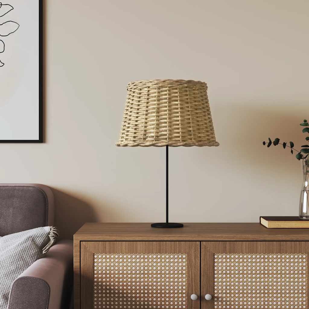 vidaXL Абажур за лампа кафяв Ø45x28 см ракита