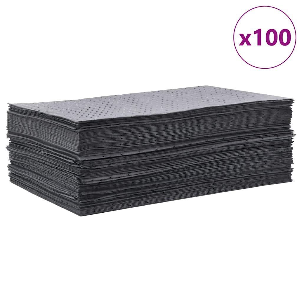 vidaXL Абсорбиращи масло подложки 100 бр. сиви 40x50 см