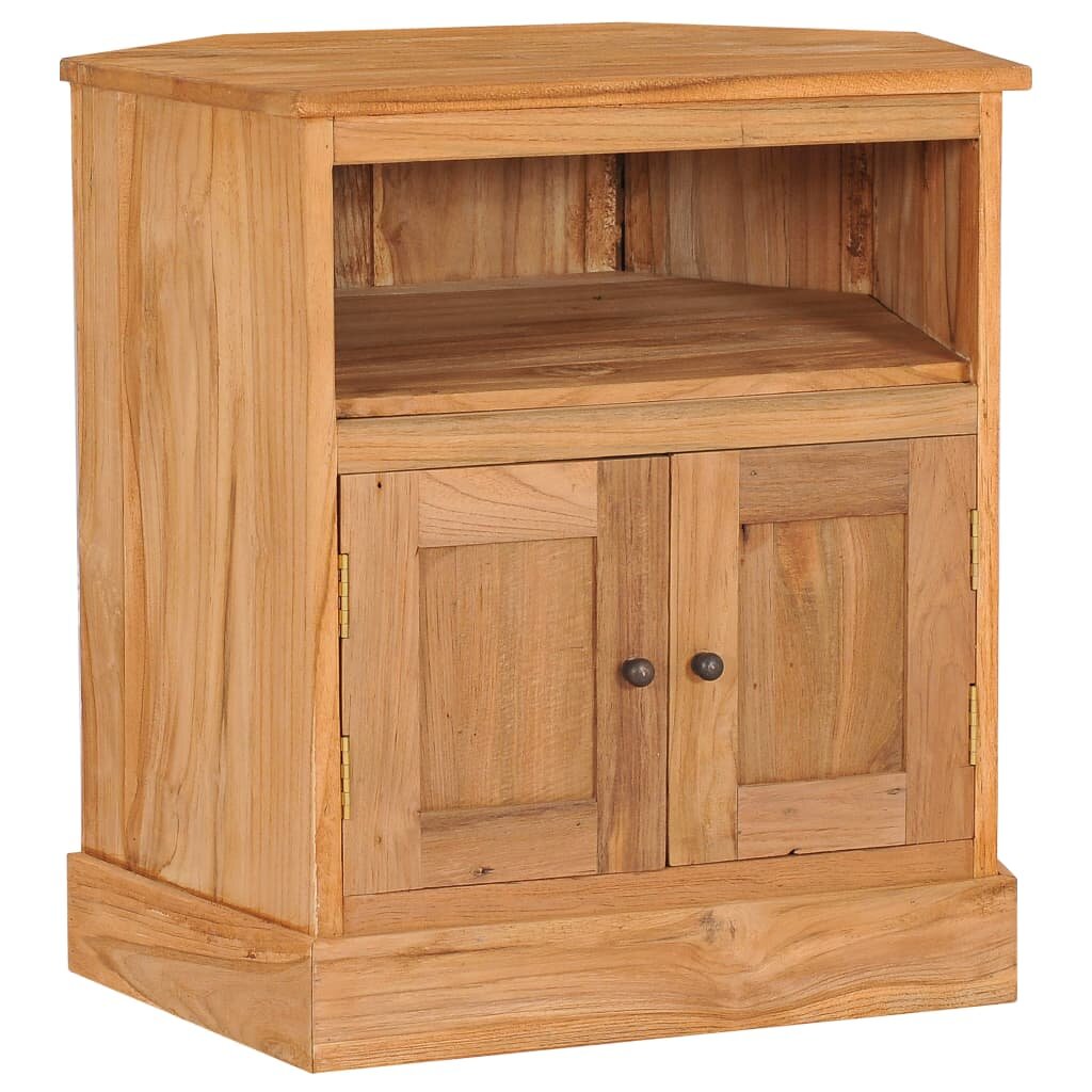 vidaXL Ъглов бюфет 60x45x60 см тиково дърво масив
