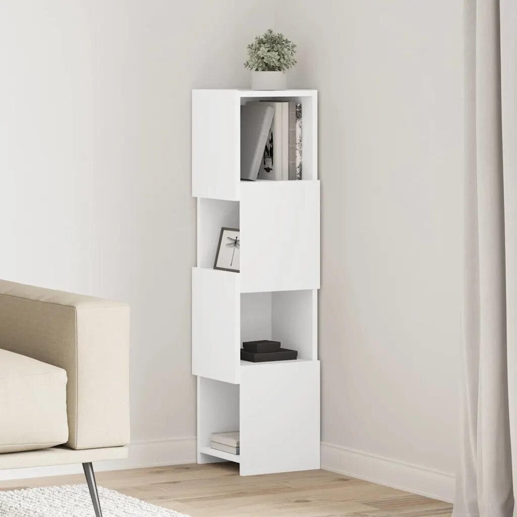 vidaXL Ъглов шкаф 255x25x102см Инженерна дървесина