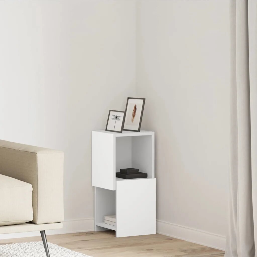vidaXL Ъглов шкаф 255x25x55см Инженерна дървесина