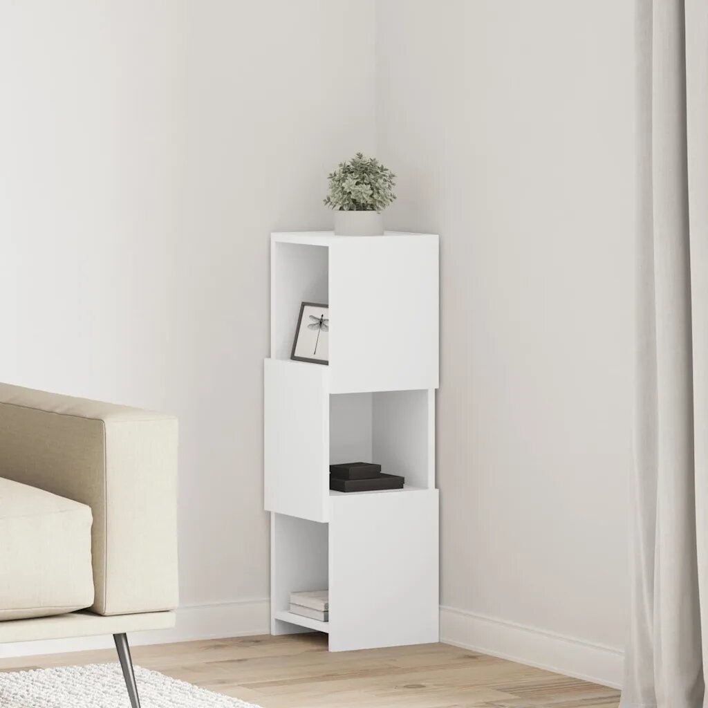 vidaXL Ъглов шкаф 255x25x80см Инженерна дървесина
