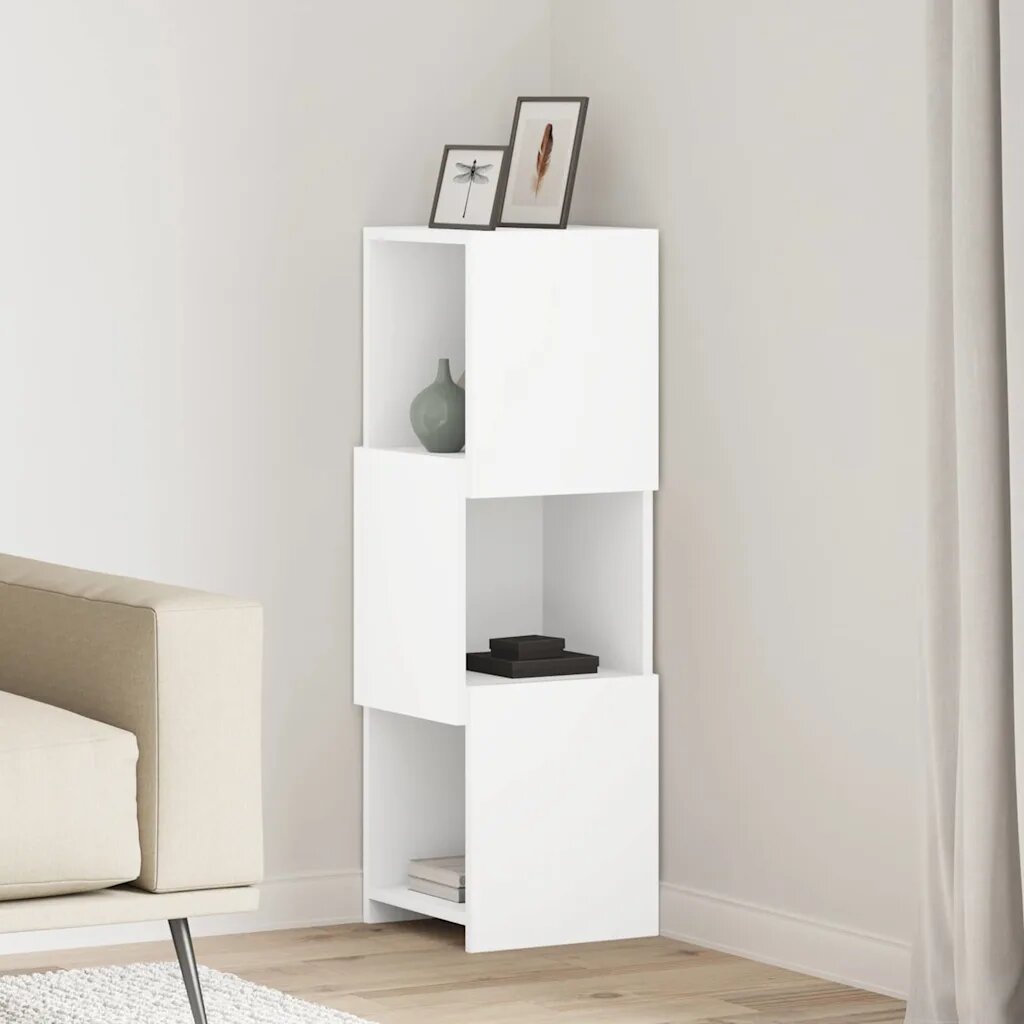 vidaXL Ъглов шкаф 305x30x95см Инженерна дървесина
