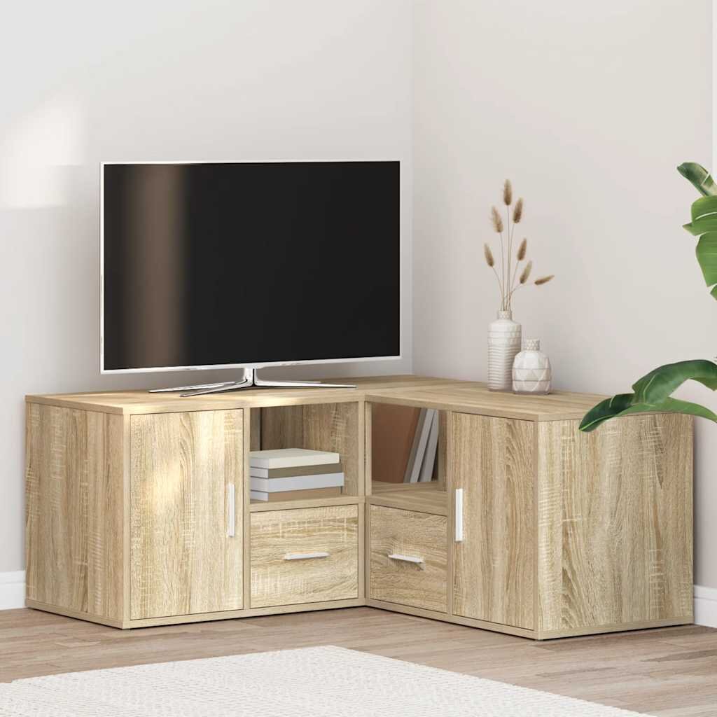 vidaXL Ъглов шкаф дъб сонома 160x40x45 см инженерно дърво