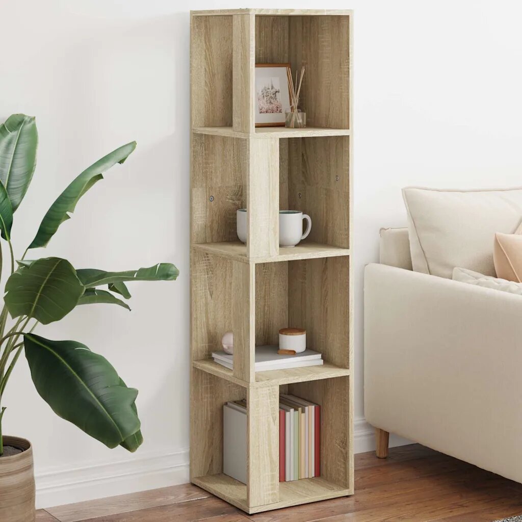 vidaXL Ъглови шкафове 33 x 33 x 132 cm Engineered wood Дъб сонома