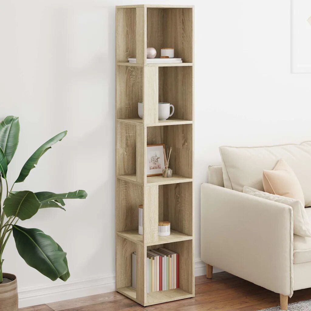 vidaXL Ъглови шкафове 33 x 33 x 165 cm Engineered wood Дъб сонома