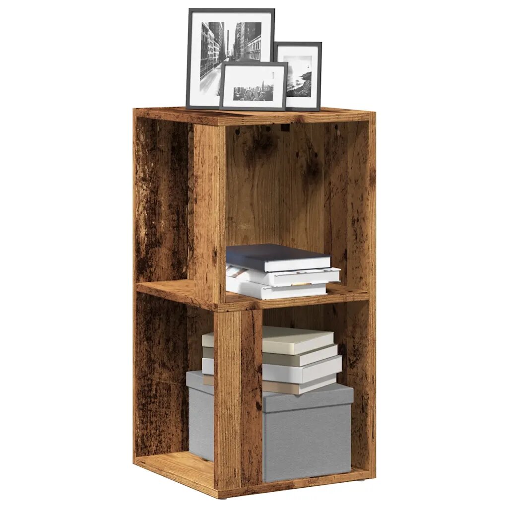 vidaXL Ъглови стелажи 33 x 33 x 67 cm Engineered wood Старо дърво