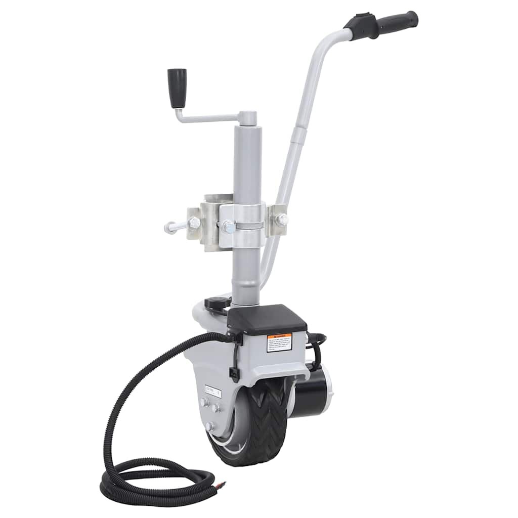 vidaXL Алуминиево моторизирано опорно колело за ремарке 12 V 350 W