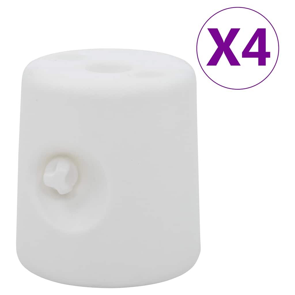 vidaXL Баластни тежести за шатра 4 бр PE бели
