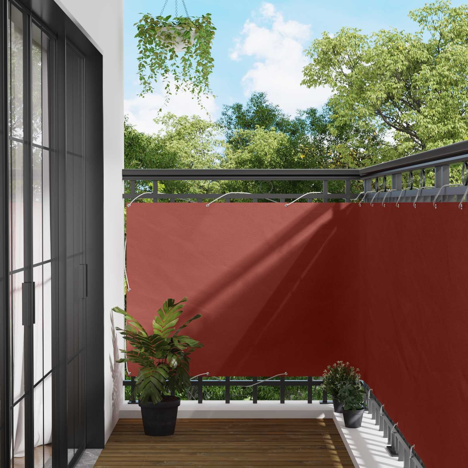 vidaXL Балконен екран 110 x 300 cm Оксфордска тъкан Правоъгълна