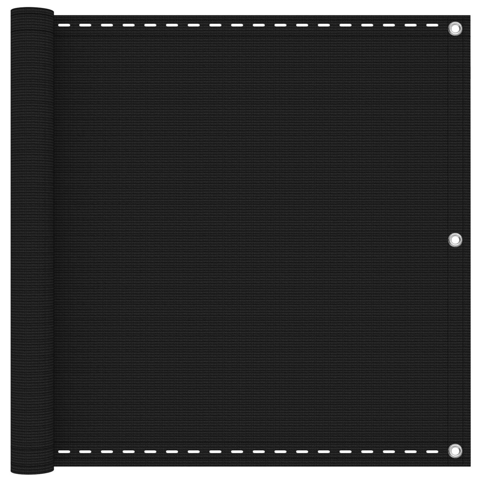 vidaXL Балконен екран Тъмнозелено 90 x 800 cm HDPE и алуминий