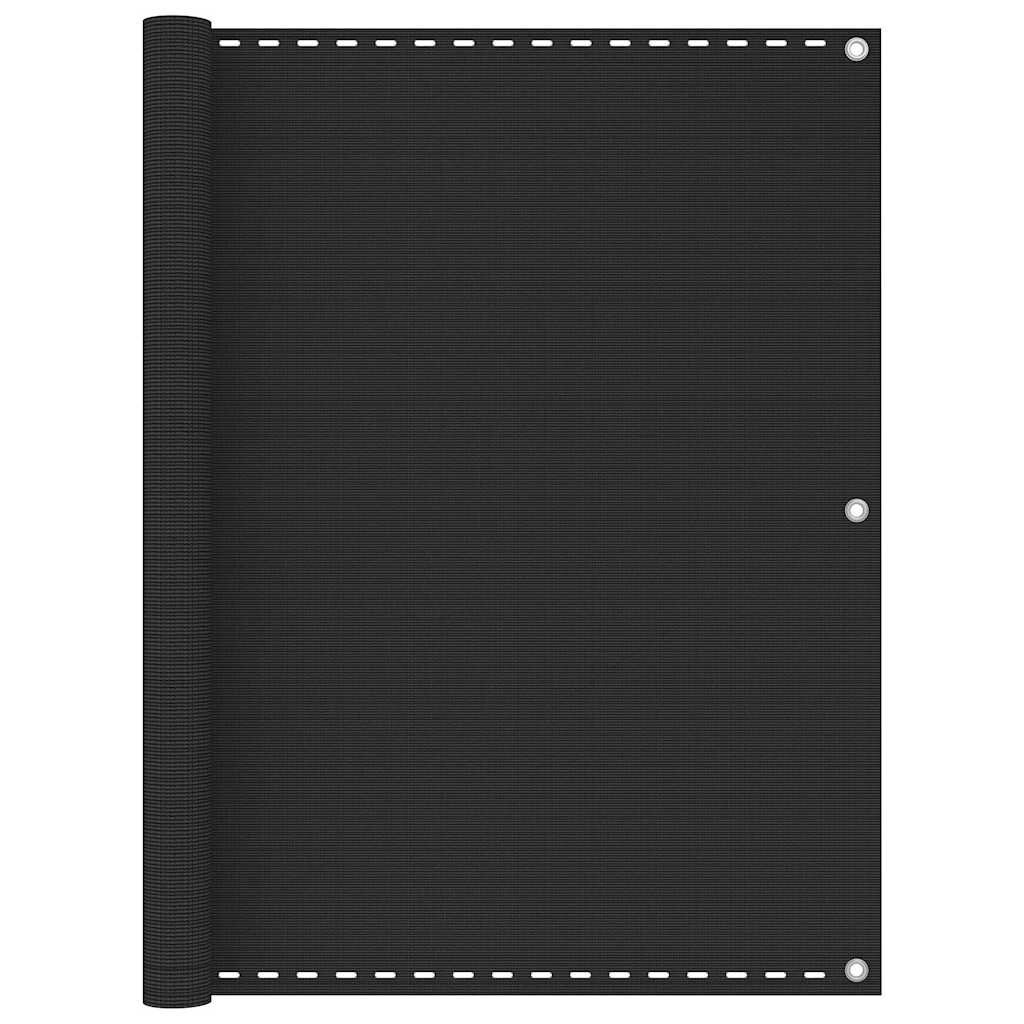 vidaXL Балконски параван антрацит 120x300 см HDPE