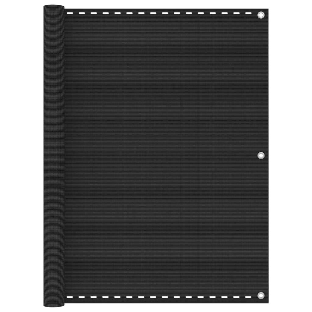 vidaXL Балконски параван антрацит 120x600 см HDPE