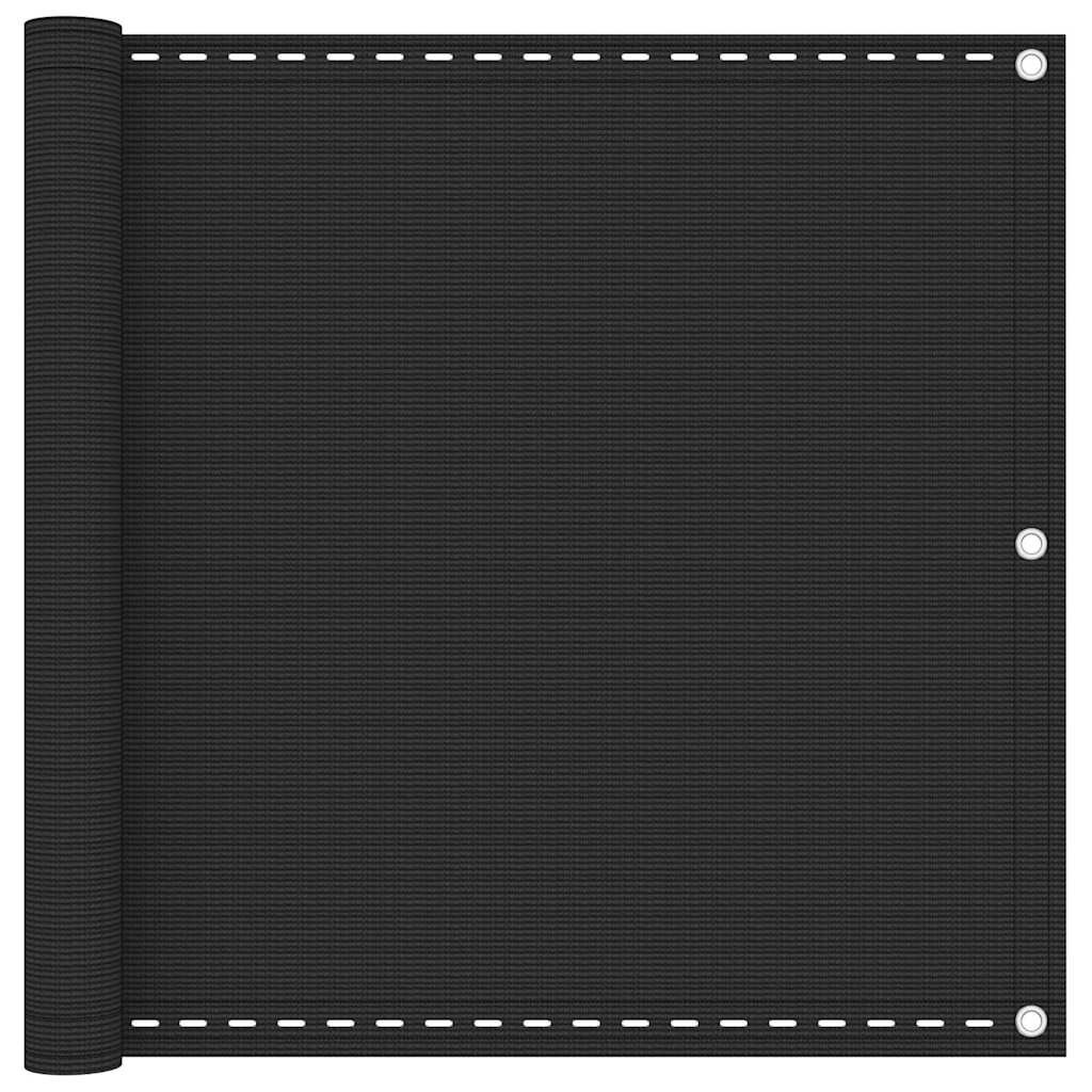 vidaXL Балконски параван антрацит 90x500 см HDPE
