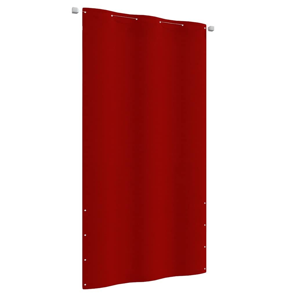 vidaXL Балконски параван червен 120x240 см оксфорд плат