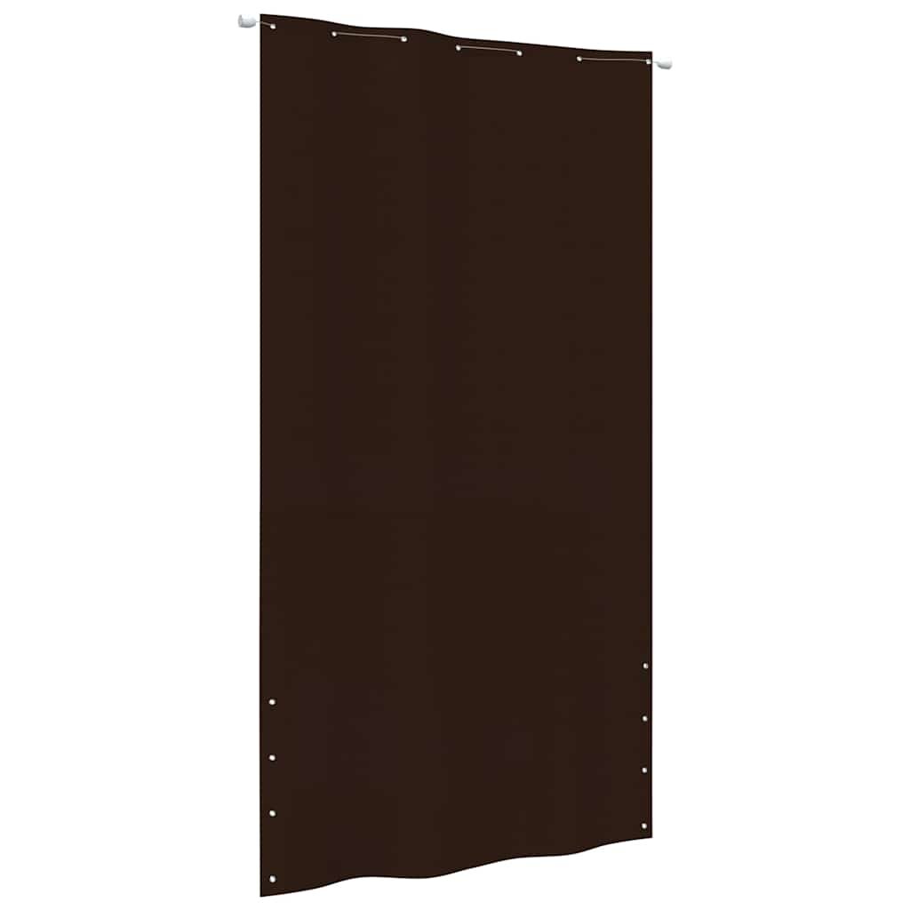 vidaXL Балконски параван кафяв 140x240 см оксфорд плат