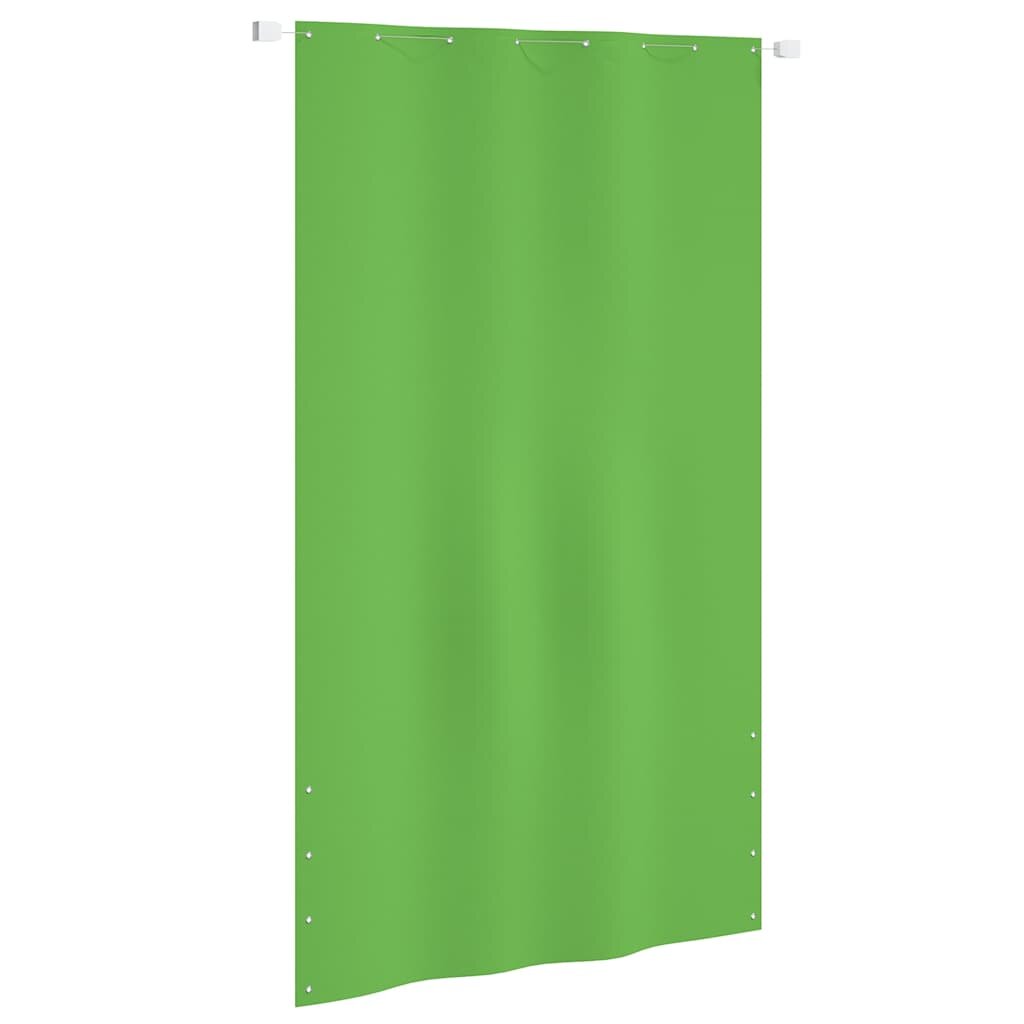 vidaXL Балконски параван светлозелен 140x240 см оксфорд плат