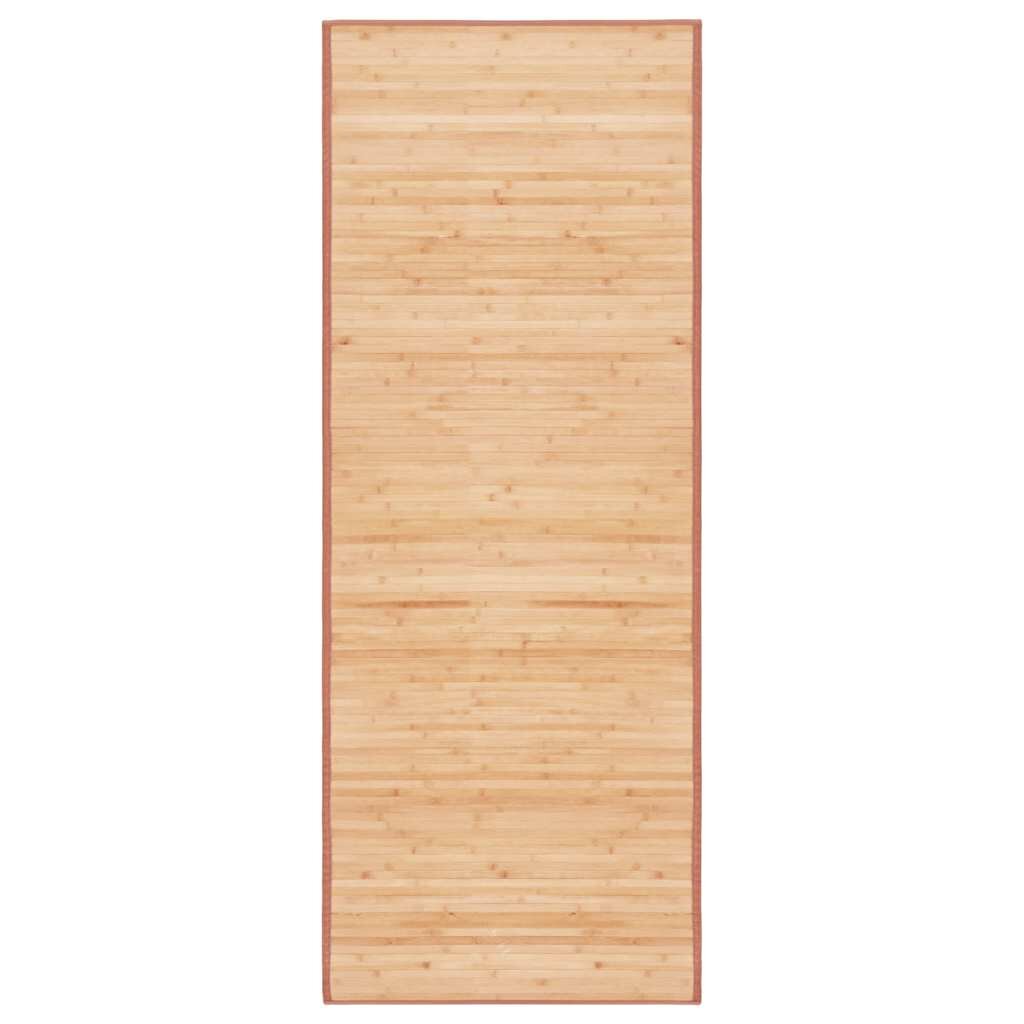 vidaXL Бамбуков килим 80x200 см кафяв