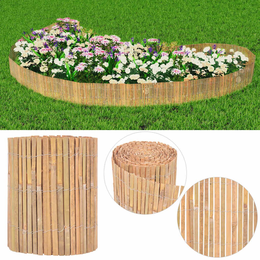 vidaXL Бамбукова ограда 1000x30 см