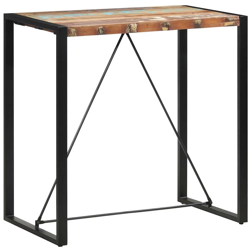 vidaXL Бар маса 110x60x110 см регенерирано дърво масив