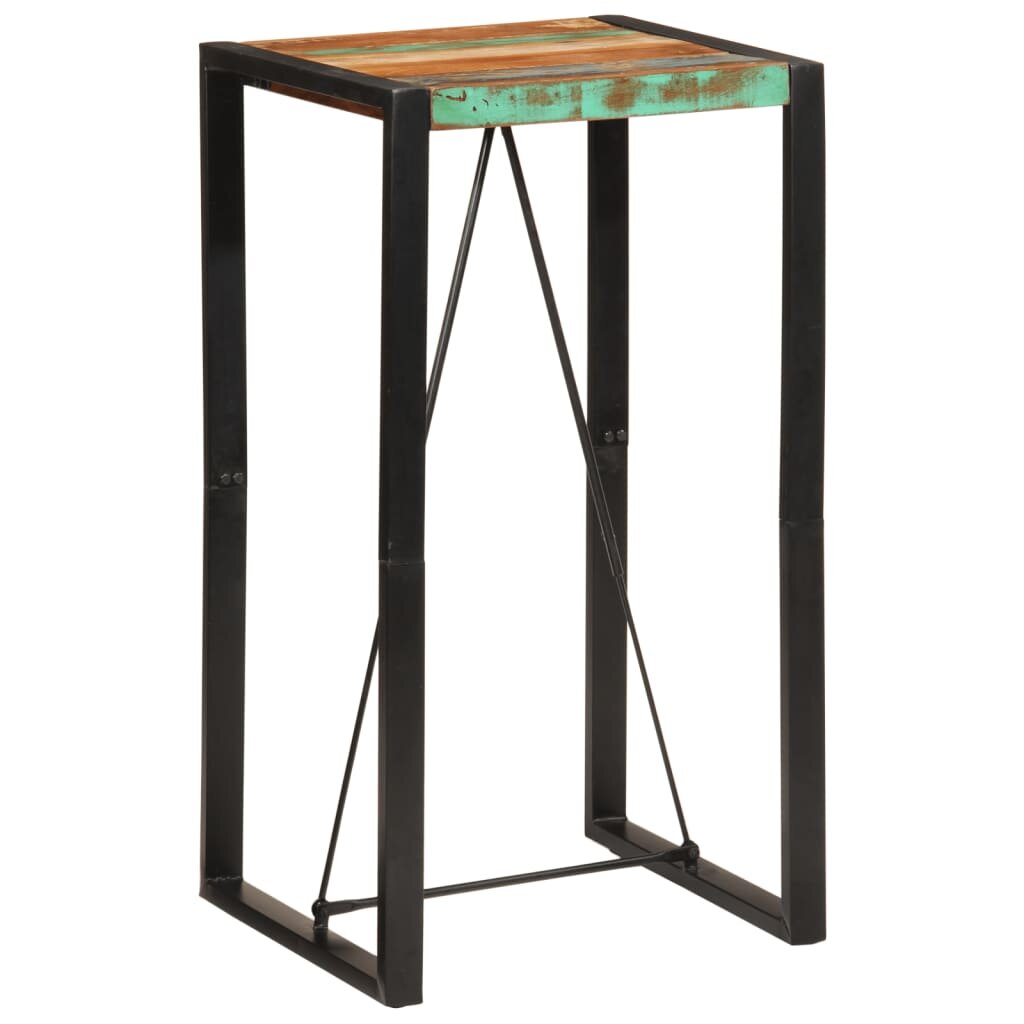 vidaXL Бар маса 60x55x110 см регенерирано дърво масив