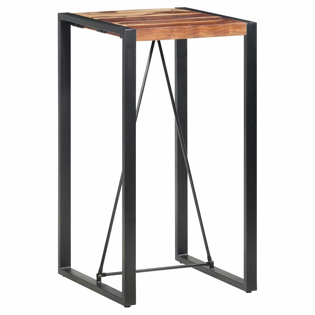 vidaXL Бар маса 60x60x110 см акациево дърво масив