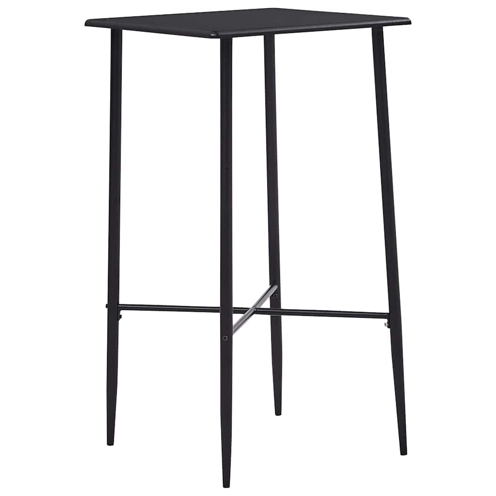 vidaXL Бар маса черна 60x60x111 см МДФ