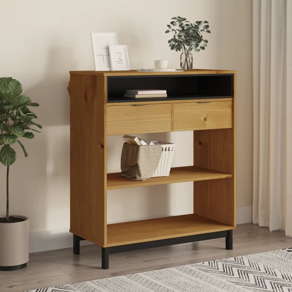 vidaXL Бар маса "FLAM" 92x45x110 см борово дърво масив