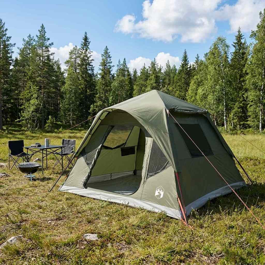 vidaXL Бърза палатка с покрив Маслиненозелено 305 x 275 x 190 см