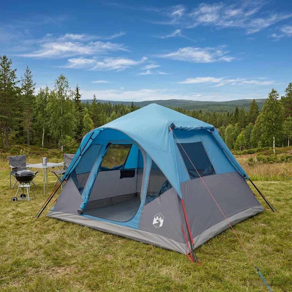 vidaXL Бърза палатка Синьо 305 x 275 x 190 см Полиестер и стомана