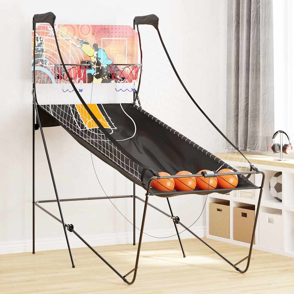vidaXL Баскетболна аркадна машина с 4 топки за 2 играчи
