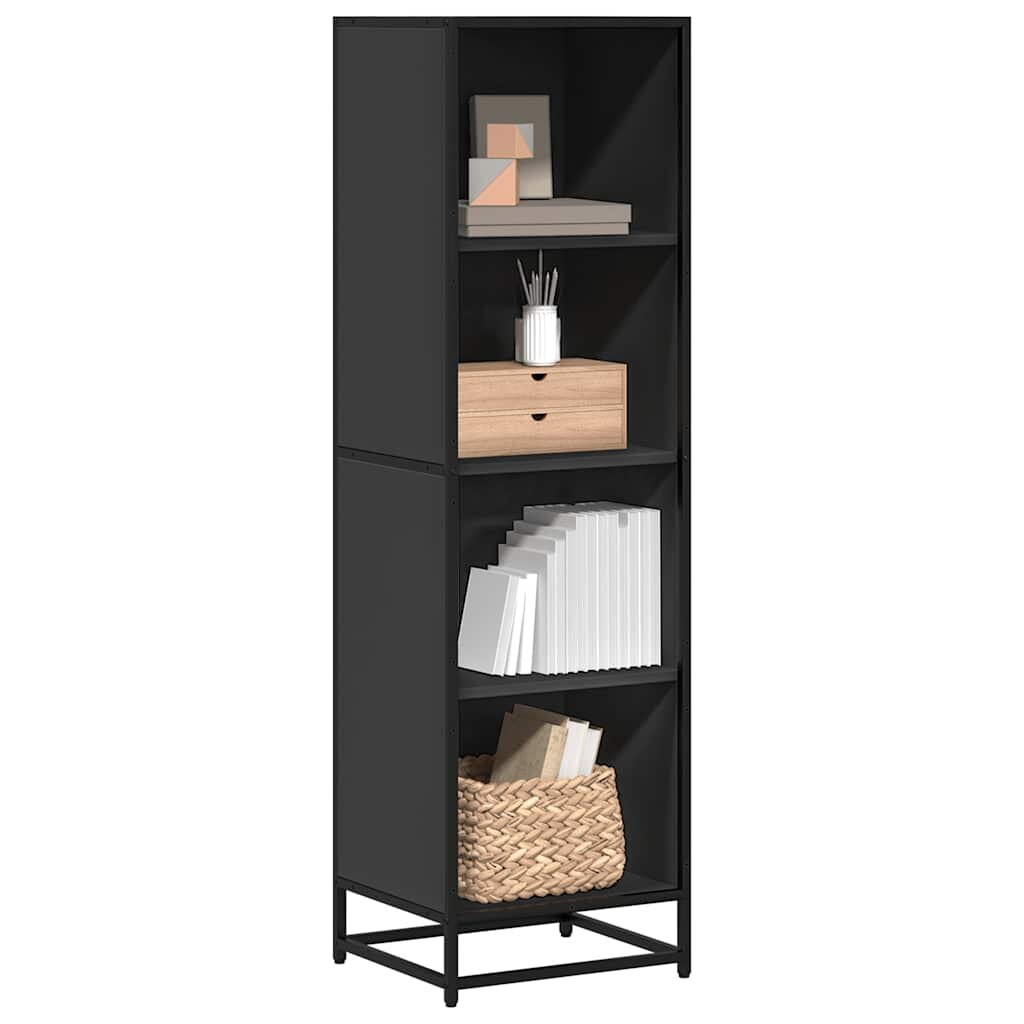 vidaXL Библиотека черна 40x35x139 см ПДЧ