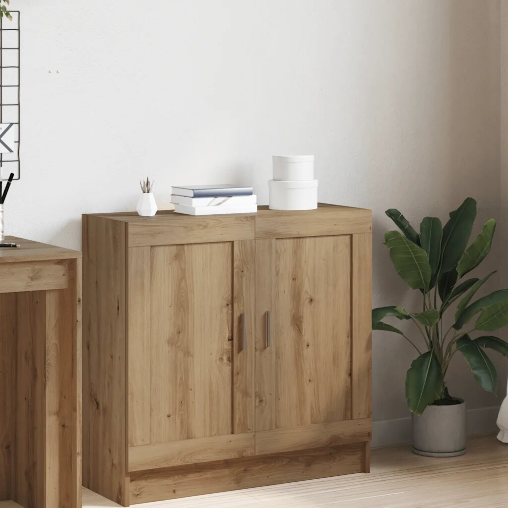 vidaXL Библиотека дъб артизан 825x305x80 см инженерно дърво