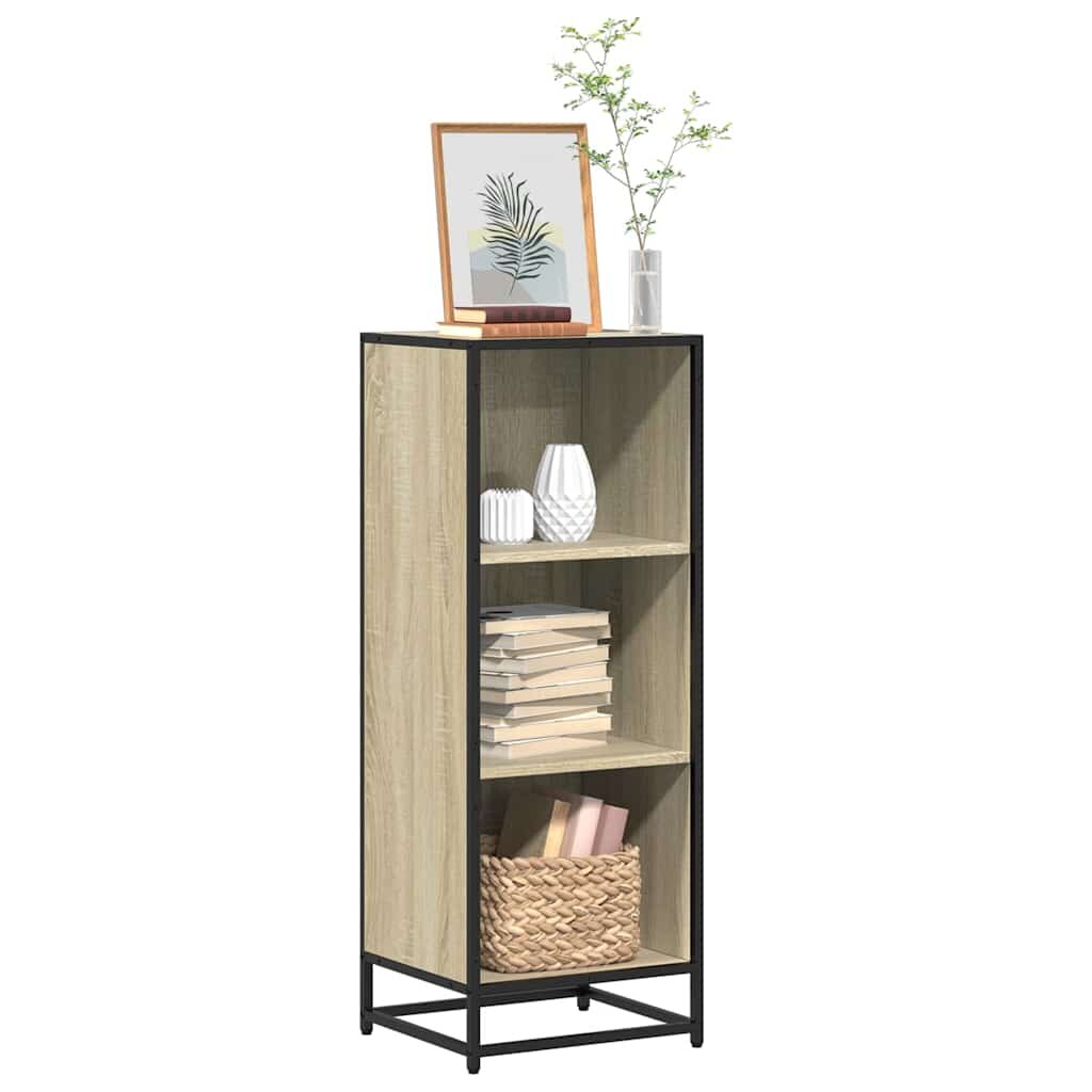 vidaXL Библиотека дъб сонома 40x35x1075 см ПДЧ