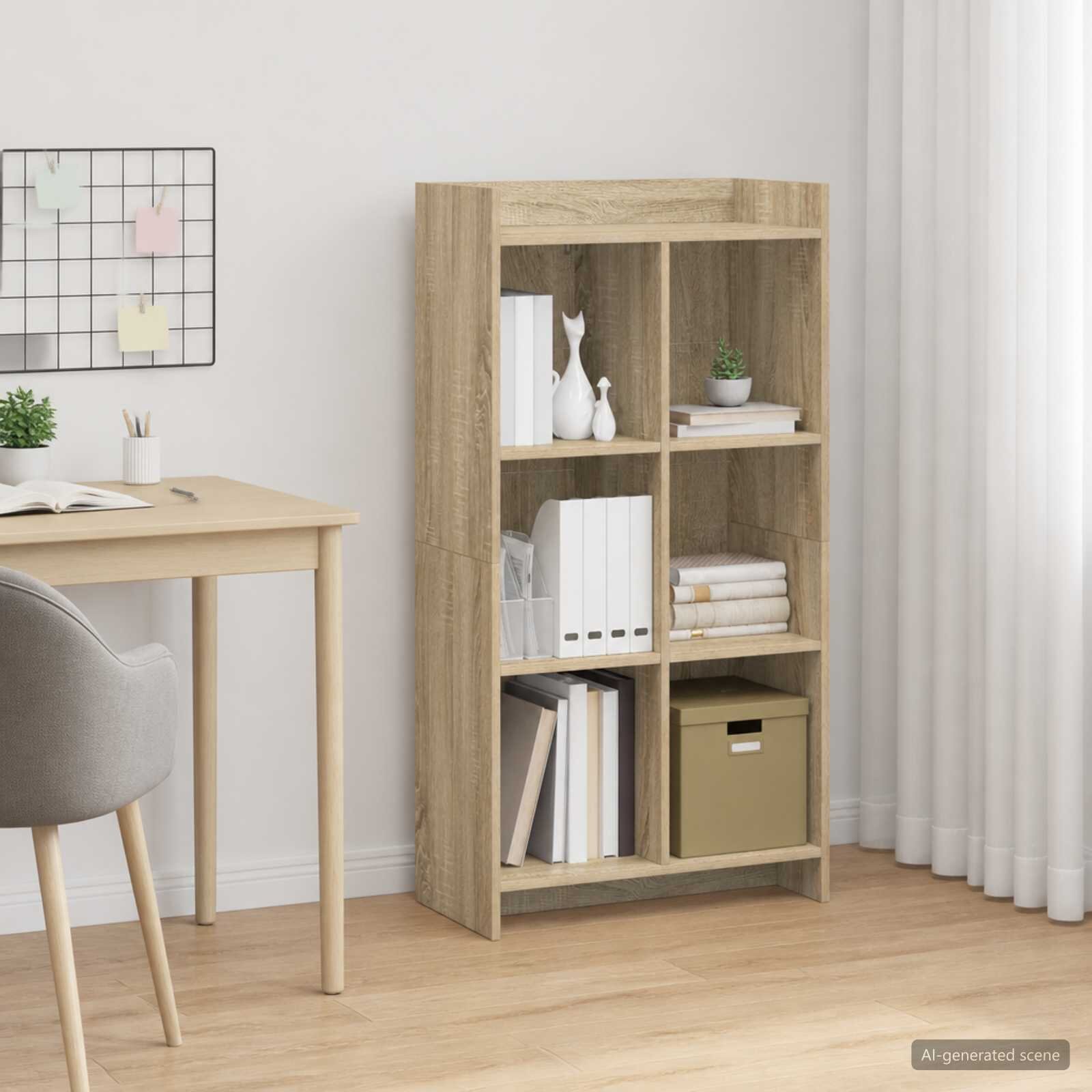 vidaXL Библиотека Дъб сонома 59 x 30 x 111 см Инженерна дървесина