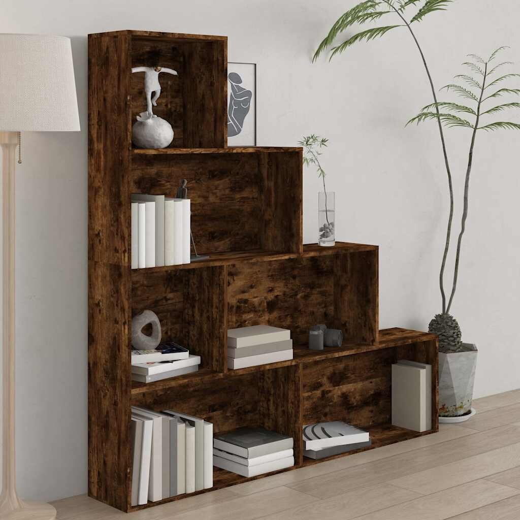 vidaXL Библиотека опушен дъб 155x24x160 см