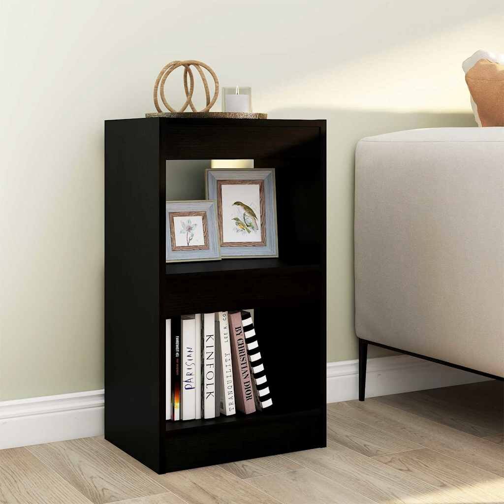 vidaXL Библиотека/разделител за стая черна 40x30x72 см