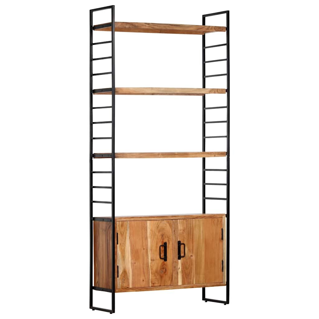 vidaXL Библиотека с 4 рафта 80x30x180 см акация масив