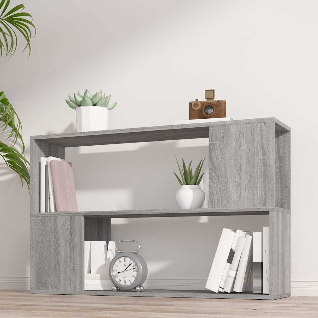 vidaXL Библиотека сив сонома 100x24x63 см инженерно дърво