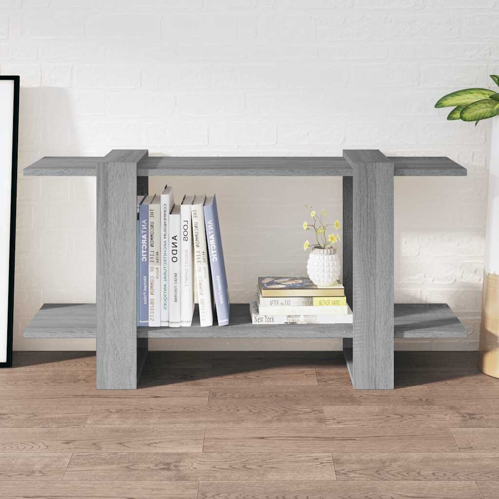 vidaXL Библиотека сив сонома 100x30x51 см инженерно дърво